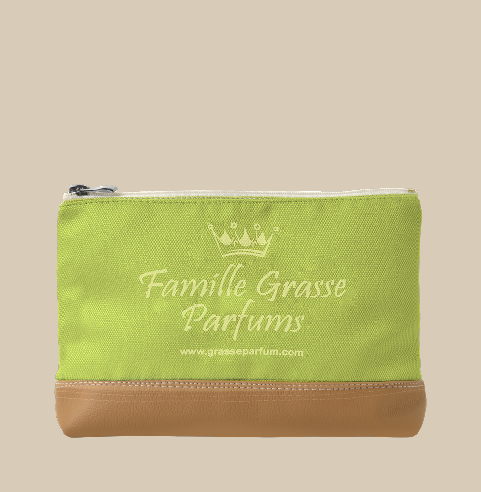 Rose floral makeup bag