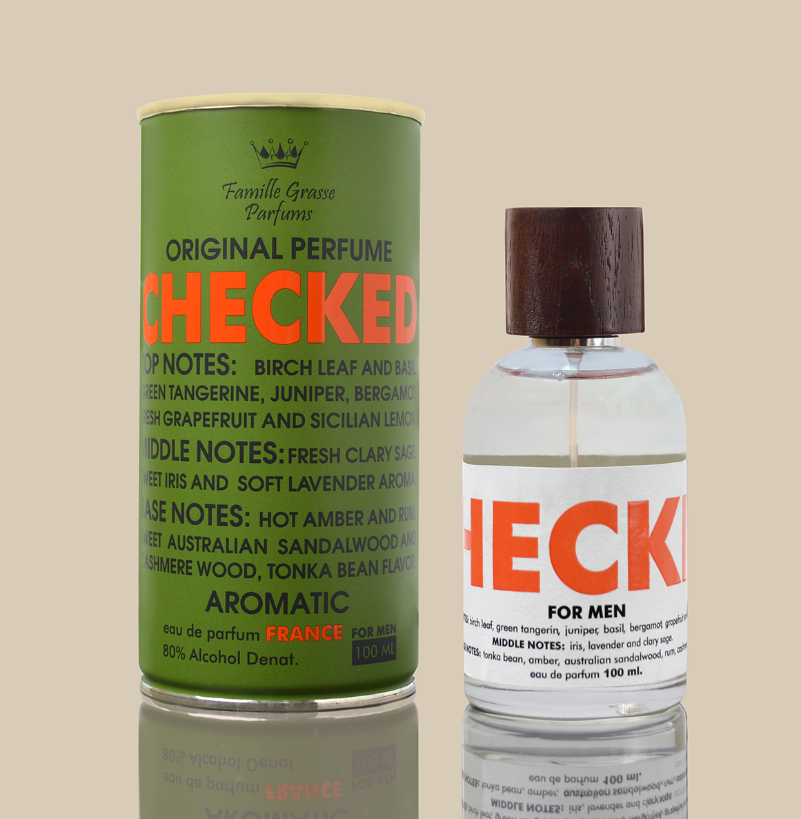 CHECKED eau de parfum for men 100 ml